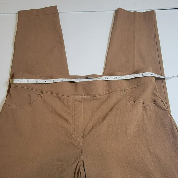 89th & Madison Pants,Women PL, Brown, Ankle Length, Pull On, Pockets, Comfy, EUC - Picture 9 of 12